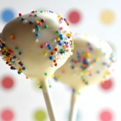 Rainbow cake balls